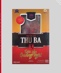 Bò khô Thu Ba - Bò khô miếng loại 250g (Hộp giấy)