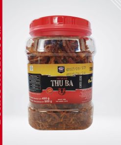 Bò khô Thu Ba - Bò khô sợi loại 500g (Hũ nhựa)
